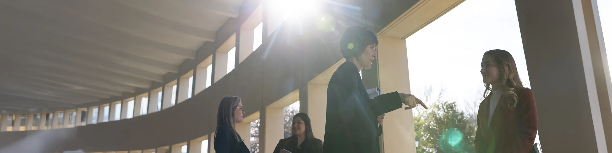 Master of American Legal Studies students debating U.S. constitutional law in a university of Kansas legal studies court room