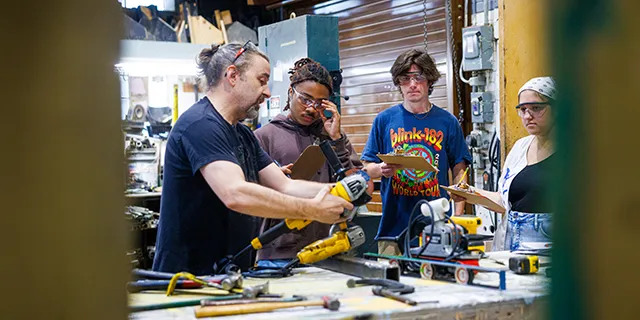 Master of architectural engineering graduate student evaluating building systems design