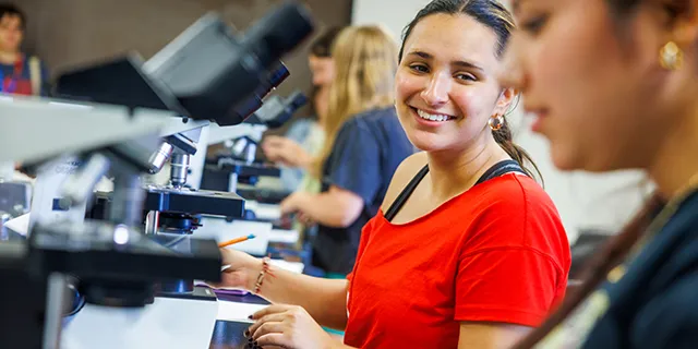Students conducting biochemistry lab research at the University of Kansas