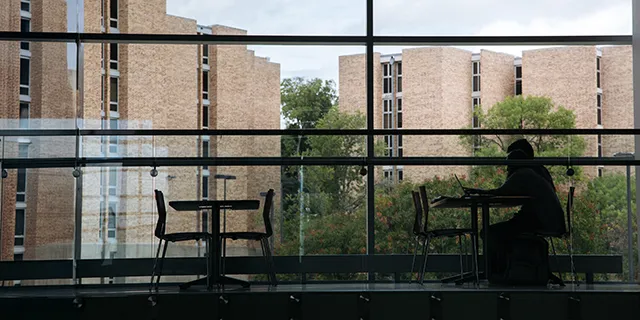 Master of creative writing student writing manuscripts