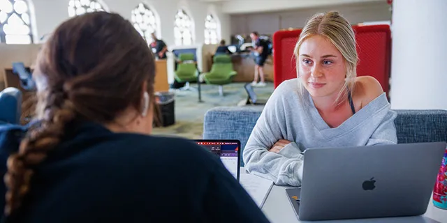 Students studying history, archives, and global civilizations at the University of Kansas