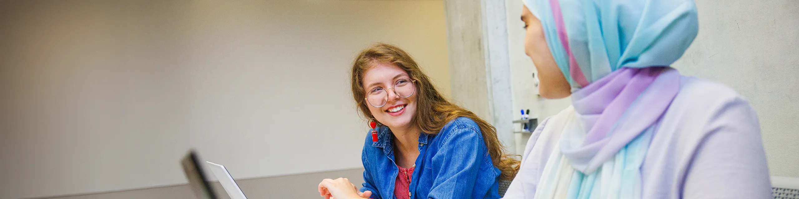 Students studying literature, language, and writing at KU