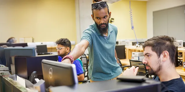 Student studies Operations Management at the University of Kansas